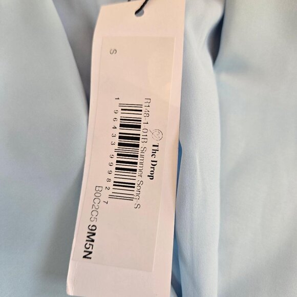 THE DROP Women's Summer Song Blazer/Dress by @carolinecrawford Sz: S Blue - Picture 15 of 16